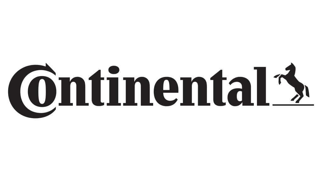 Continental logo featuring the brand name "Continental" with a horse mascot.