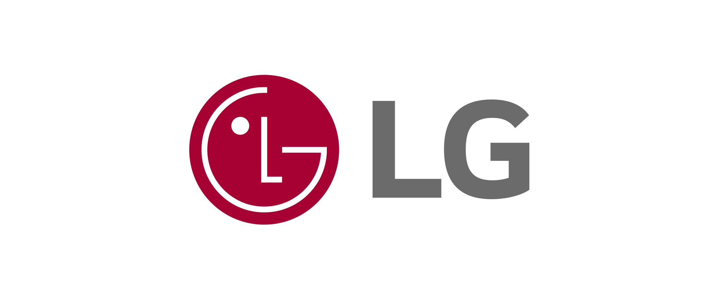 LG logo featuring a stylized "L" and "G" with a circle.